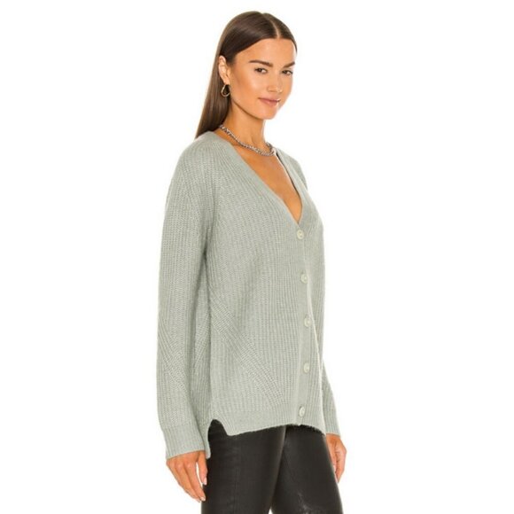 💕ALLSAINTS💕 Leanne Wool & Alpaca Blend Cardigan ~ Green Bay Sage Green XS NWT - Picture 6 of 16